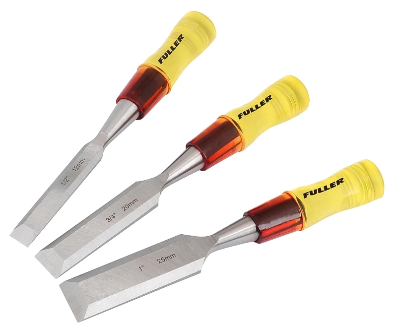 Premium 3-Piece Wood Chisel Set for Craftsmen