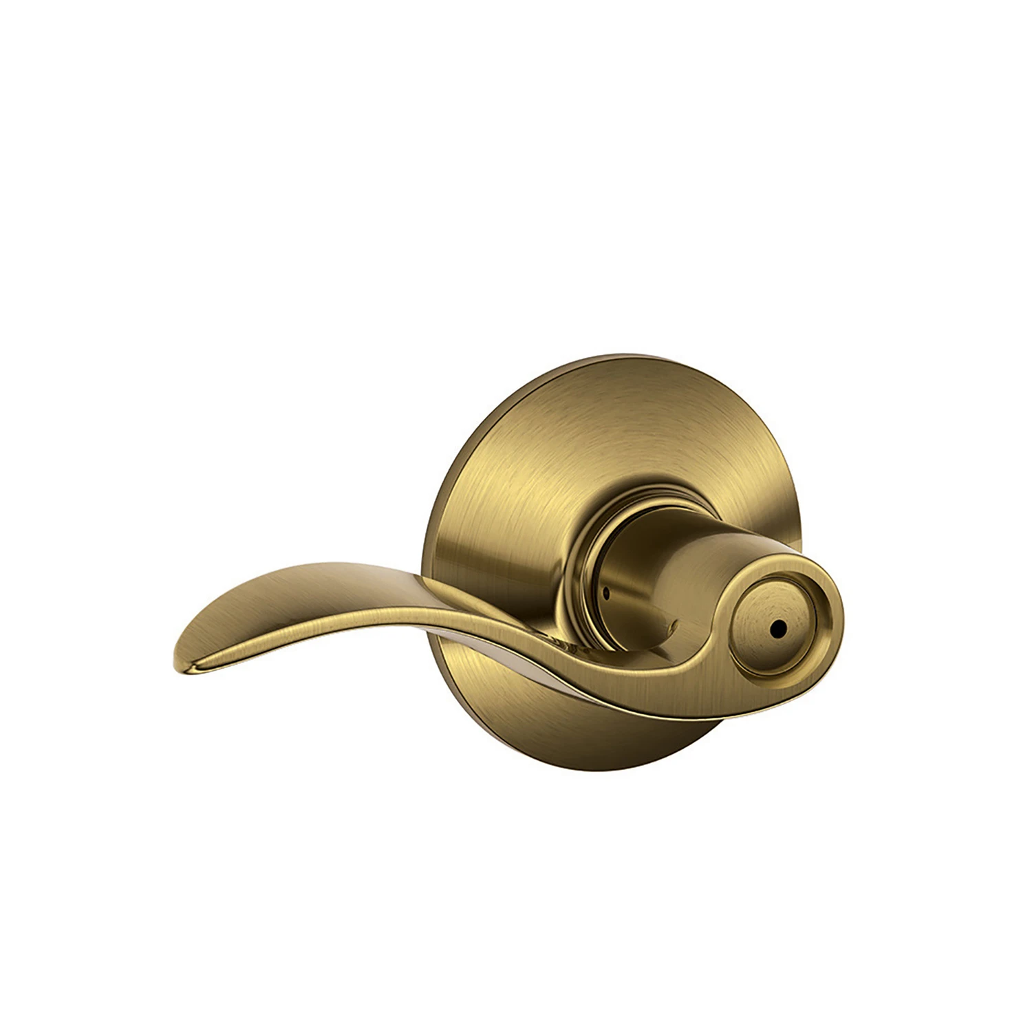 Schlage Accent Antique Brass Passage Lever Right or Left Handed Schlage Accent Antique Brass Passage Lever Right or Left Handed