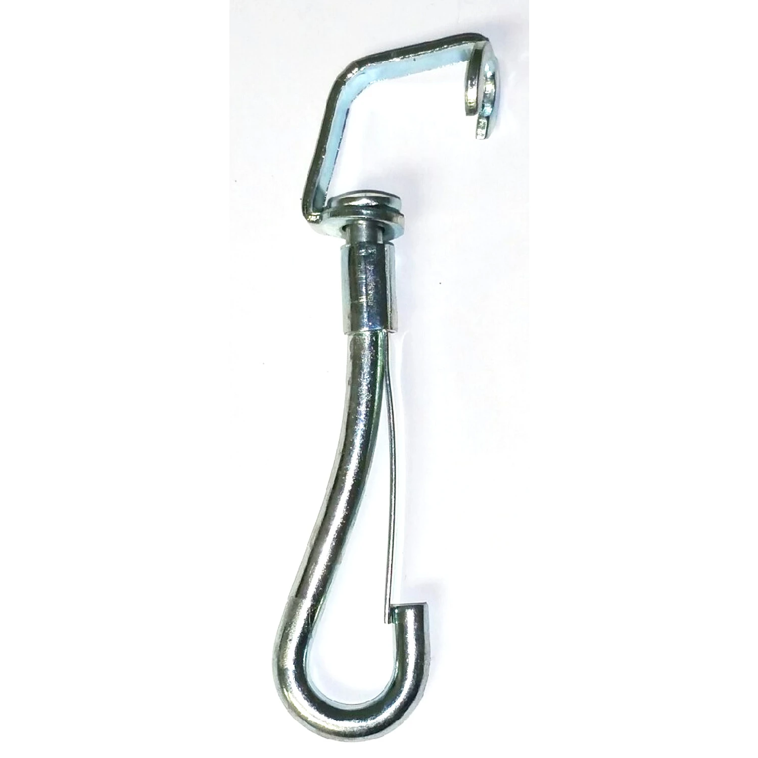 5/16 In. Diameter X 3-3/8 In. Length Zinc-plated Steel Open Eye Swivel Spring Snap 60 Lb