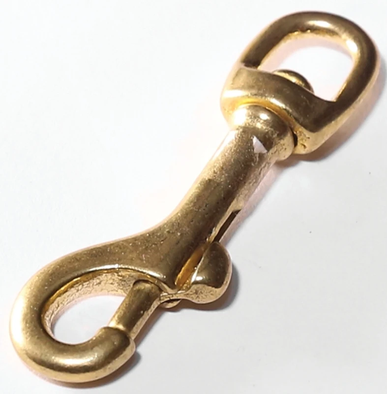 3/8 In. Diameter X 3 In. Length Polished Bronze Bolt Snap 80 Lb Working Load