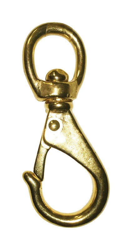3/4 In. Diameter X 3-3/4 In. Length Polished Bronze Quick Snap 60 Lb Working Load