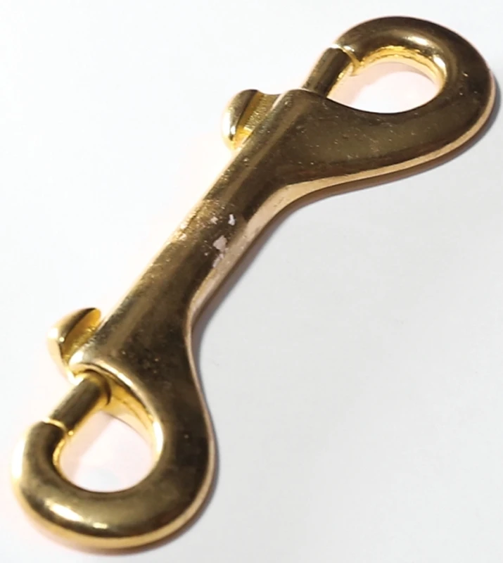 7/16 In. Diameter X 4-3/4 In. Length Polished Bronze Double Ended Bolt Snap 80 Lb