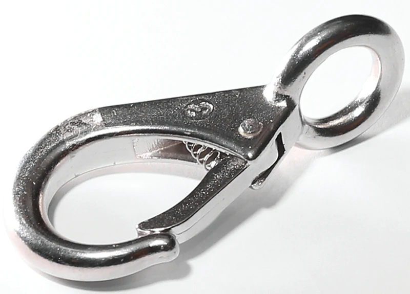 3/8 In. Diameter X 2-1/8 In. Length Polished Stainless Steel Snap Hook 350 Lb