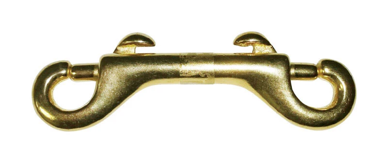 3/8 In. Diameter X 3-1/2 In. Length Polished Bronze Open Eye Bolt Snap 70 Lb