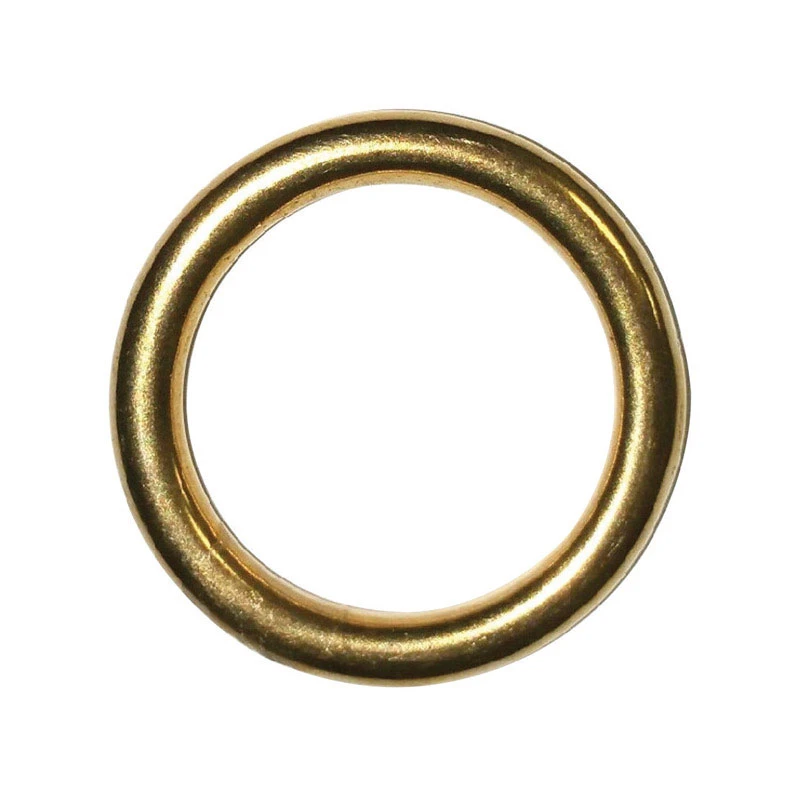 Jumbo Polished Brass Silver Solid Brass 2 In. L Ring 1 Pk, Model 7b-2