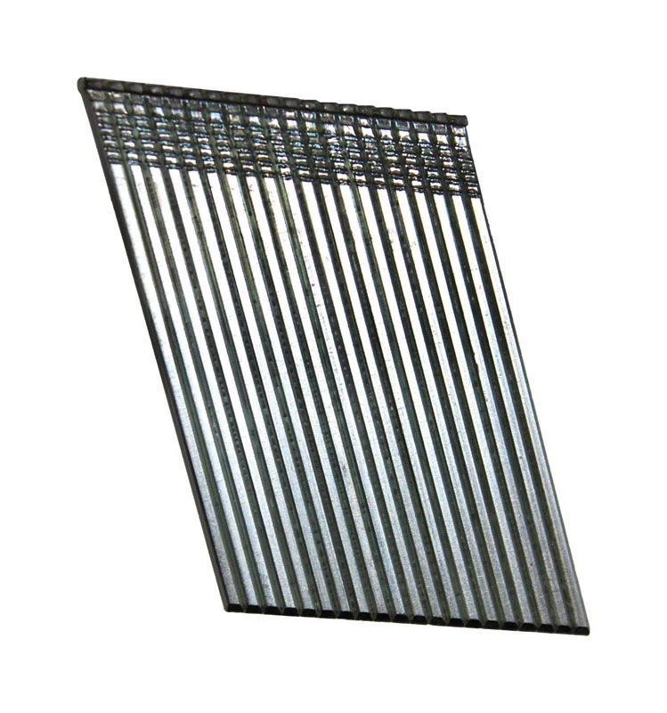 National Nail Pro-Fit 33 deg. 15 Ga. Smooth Shank Angled Strip Nails 2-1/2 in. L x 0.1 in. Dia.
