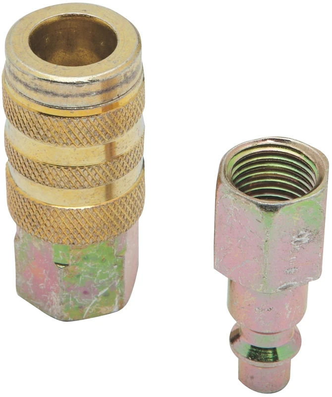Steel Coupler Kit 1/4 In. Female Npt Durable Steel Construction