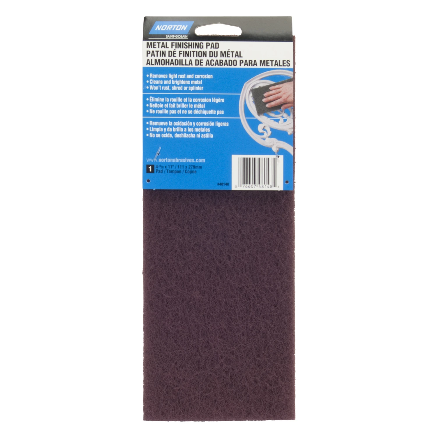 Norton Very Fine Metal Finishing Pad 1 pk