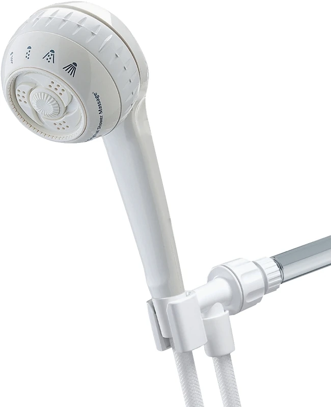 Powerspray Plus Handheld Showerhead 4 Settings 1.8 Gpm White Plastic Sm-451e