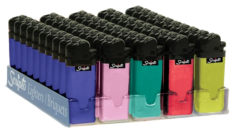 Dw13m-50/1000 Mini Match Lighter Tray - 50 Count, Adjustable Flame, Metallic Wraps