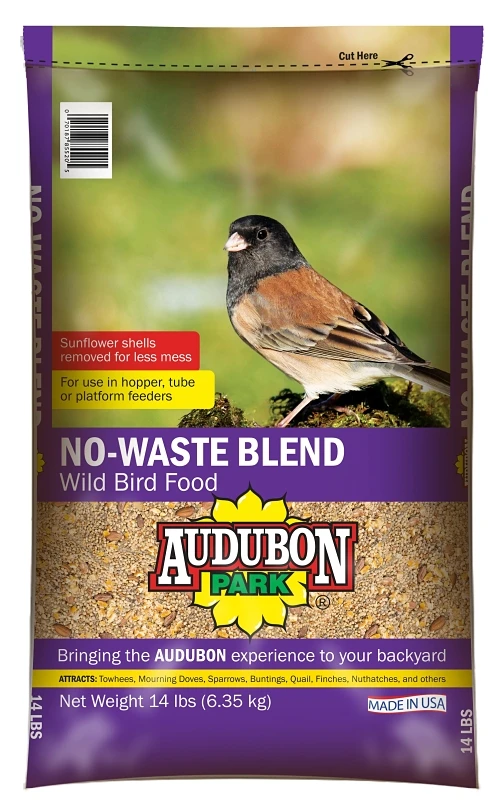 No Waste Blend Wild Bird Food, 14 Lb - Premium Seed Mix