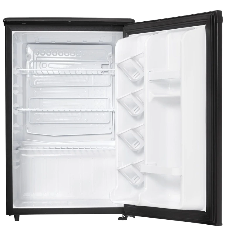 2.6 Cu. Ft. Mini Refrigerator In Black - Compact Design For Dorms & Offices