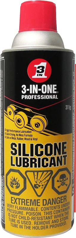 Professional Silicone Lubricant 311g - Water Resistant, Multi-purpose Spray