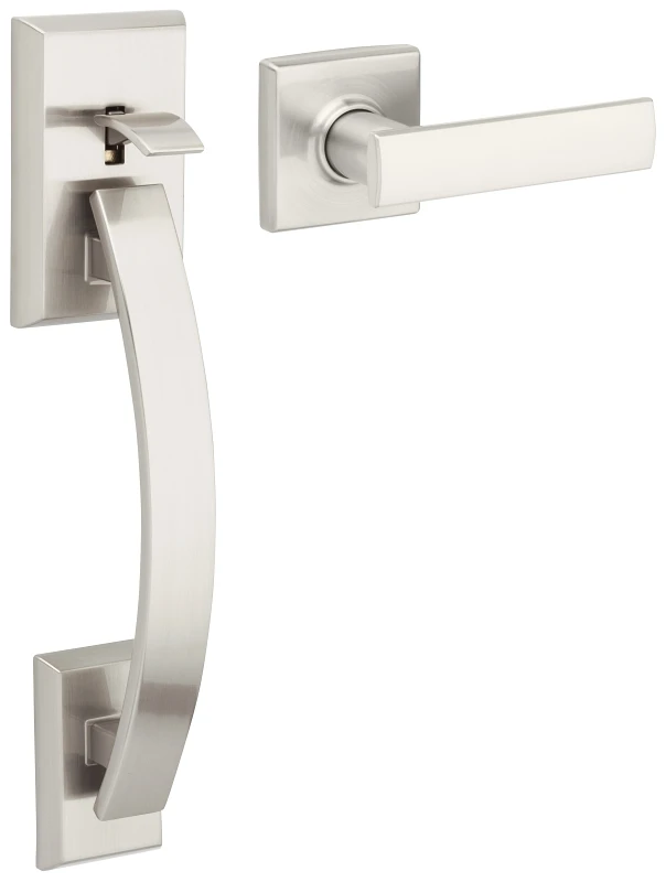 Tavaris & Vedani Handleset In Satin Nickel Finish