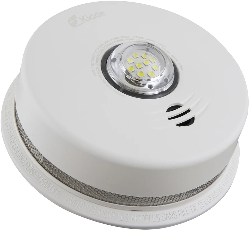 Integrated Talking Smoke Alarm With Led Strobe Light And 10 Year Battery Backup