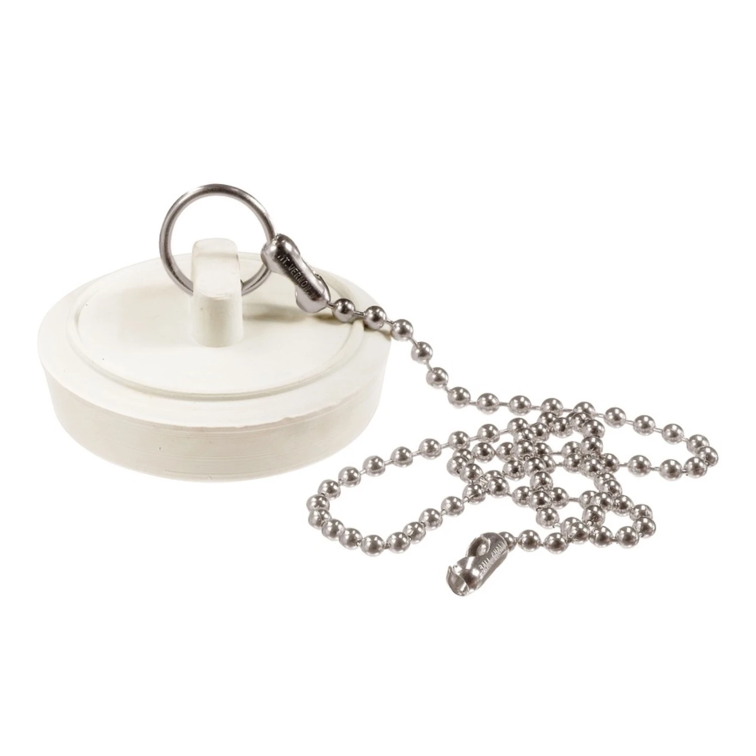 1 In. White Rubber Drain Stopper For Sinks - Model Pp820-5