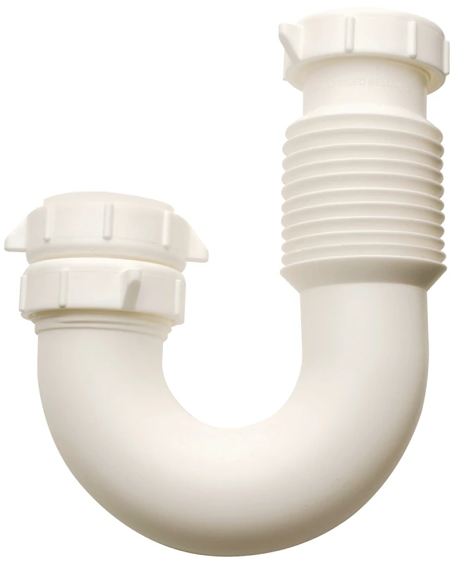 Flex N Fix 1-1/2 In. Diameter Plastic J-bend For Kitchen Sink