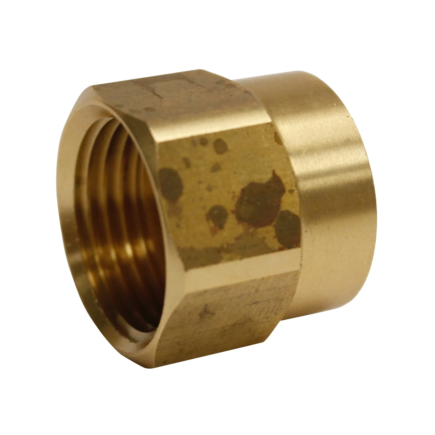 Plumb Pak PP850-64 Hose Adapter, 3/4 x 3/4 in, FHT x FIP, Brass, Gold, For: Garden Hose
