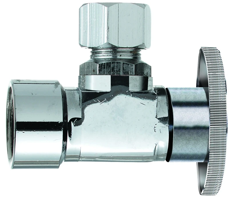 1/2 In. Fip X 3/8 In. Compression Brass Angle Valve - Lead-free