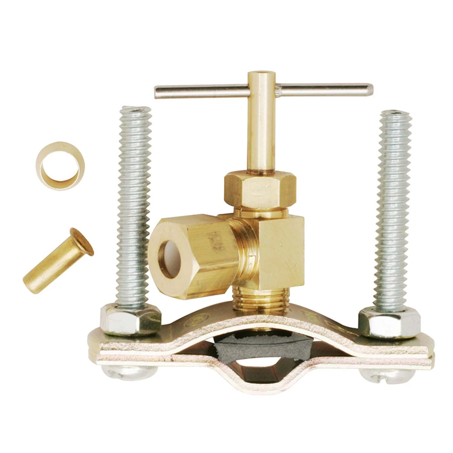 1/4 In. Lead-free Brass Saddle Valve For Copper And Iron Piping