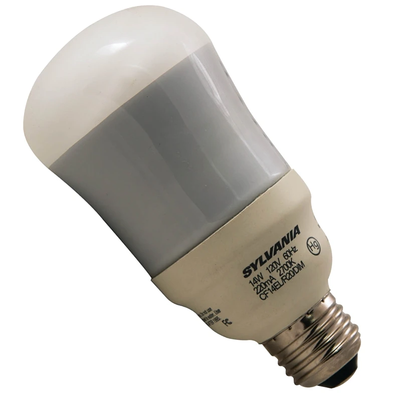 Dimmable 14 Watt R20 Compact Fluorescent Light Bulb Model 28998