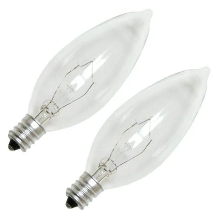 13315 15w B10 Decor Torpedo Light Bulb 120v Clear Candle