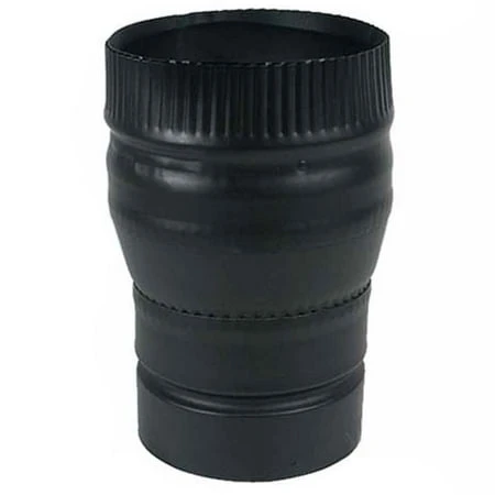 267308 Black Stove Pipe Increaser 7 To 8 Inches Double Wall