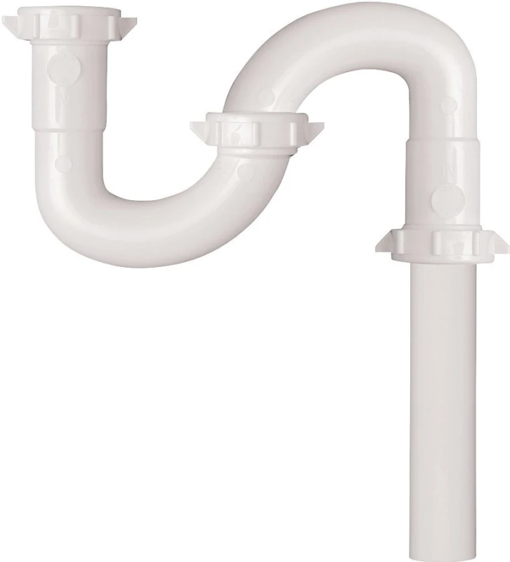 1-1/4 In. Diameter X 20.5 In. Length Plastic S-trap For Bathroom Sink