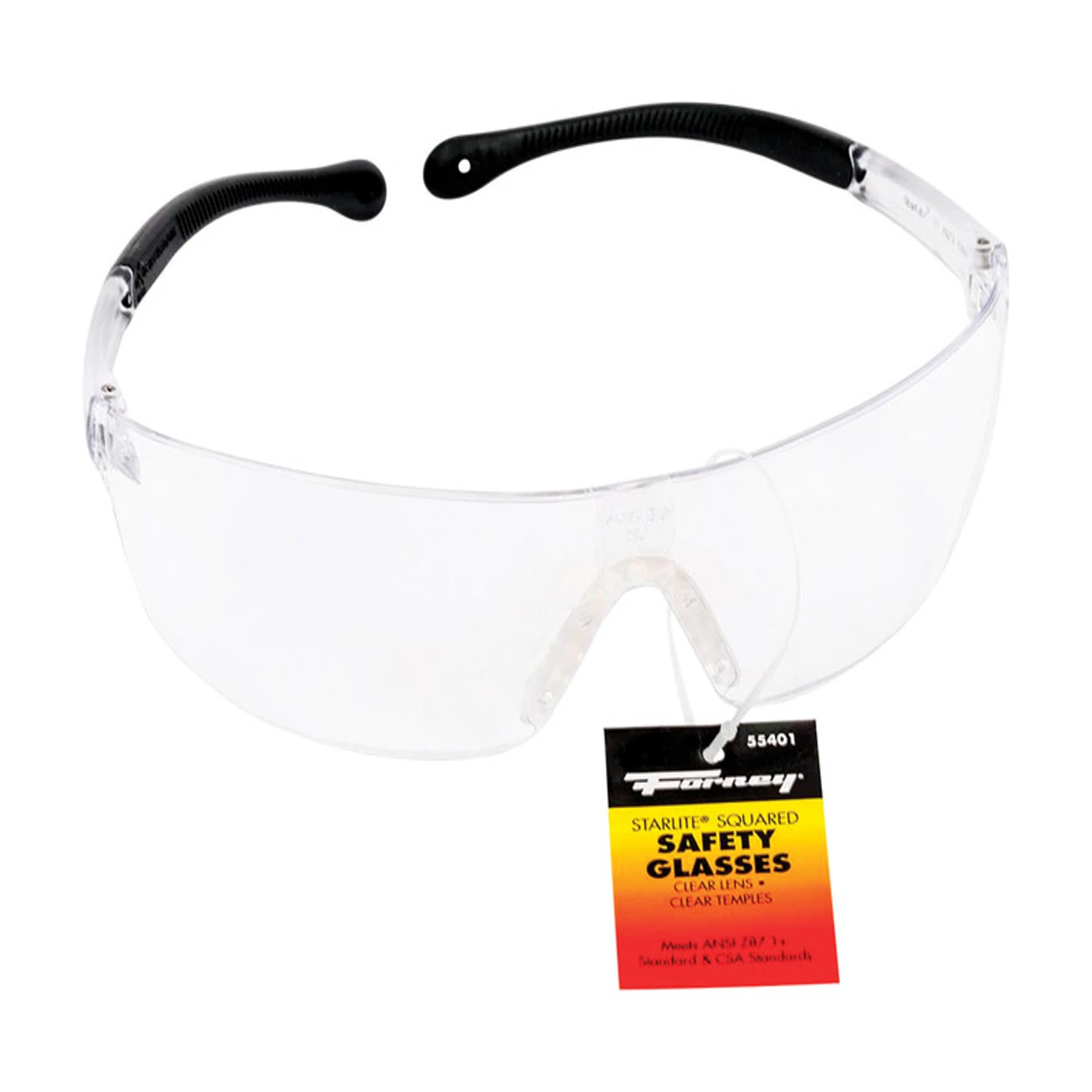 Starlite Squared Safety Glasses Clear Lens Ansi Certified 1 Pc