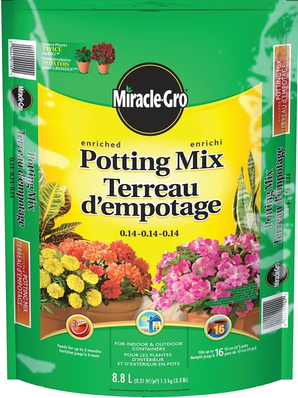 Miracle-gro Superior Potting Mix - 8.8 Liters For Indoor And Outdoor Plants