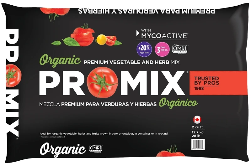 Organic Vegetable And Herb Mix With Mycoactive, 2 Cu-ft Coverage Area