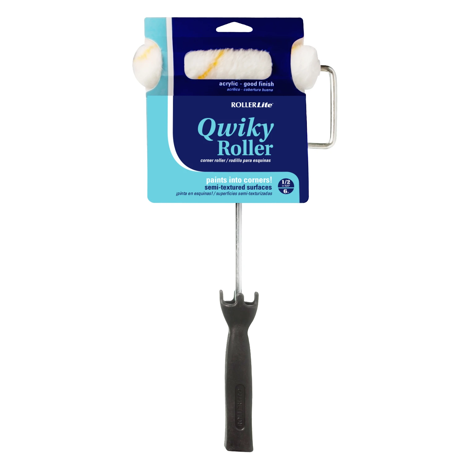 Qwiky Mini Trim Roller Assembly 6 In. W X 1/2 In. Nap With Frame