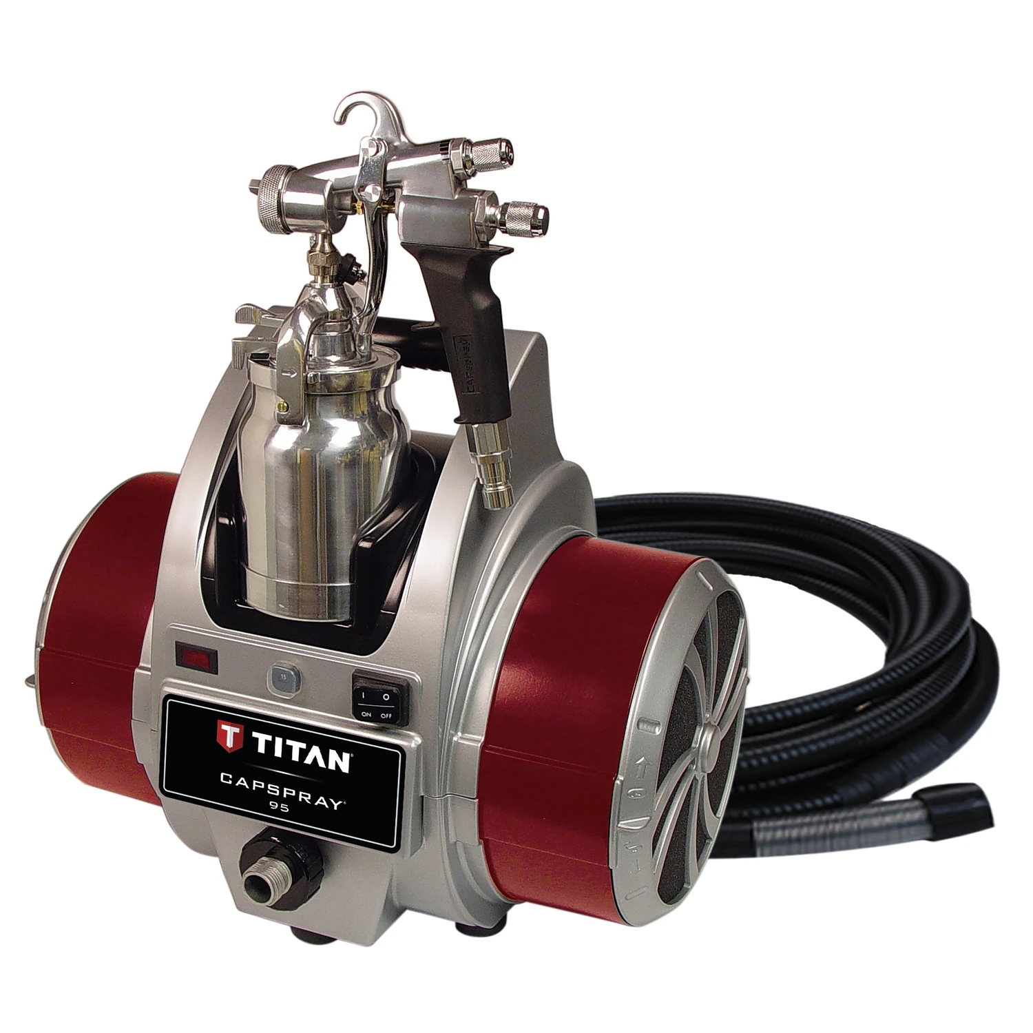 Capspray 95 9.5 Psi Steel Hvlp Paint Sprayer With 30 Ft Hose