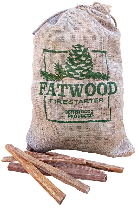 Fatwood Pine Resin Stick Fire Starter 4 Lb - 15 Minute Burn Time