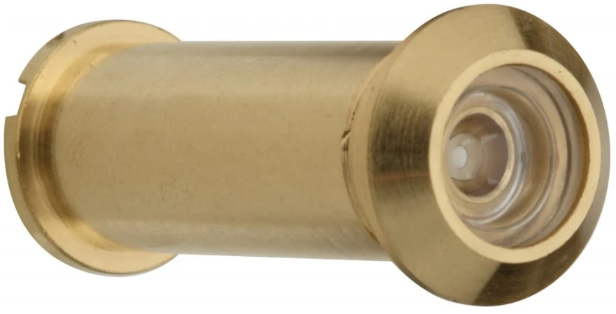 Stylish Bright Brass Door Viewer with Wide Angle Vision