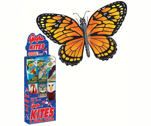 Multi Colored Peacock Butterfly Wing Flapper Kite - 43 x 26 Butterfly Kite