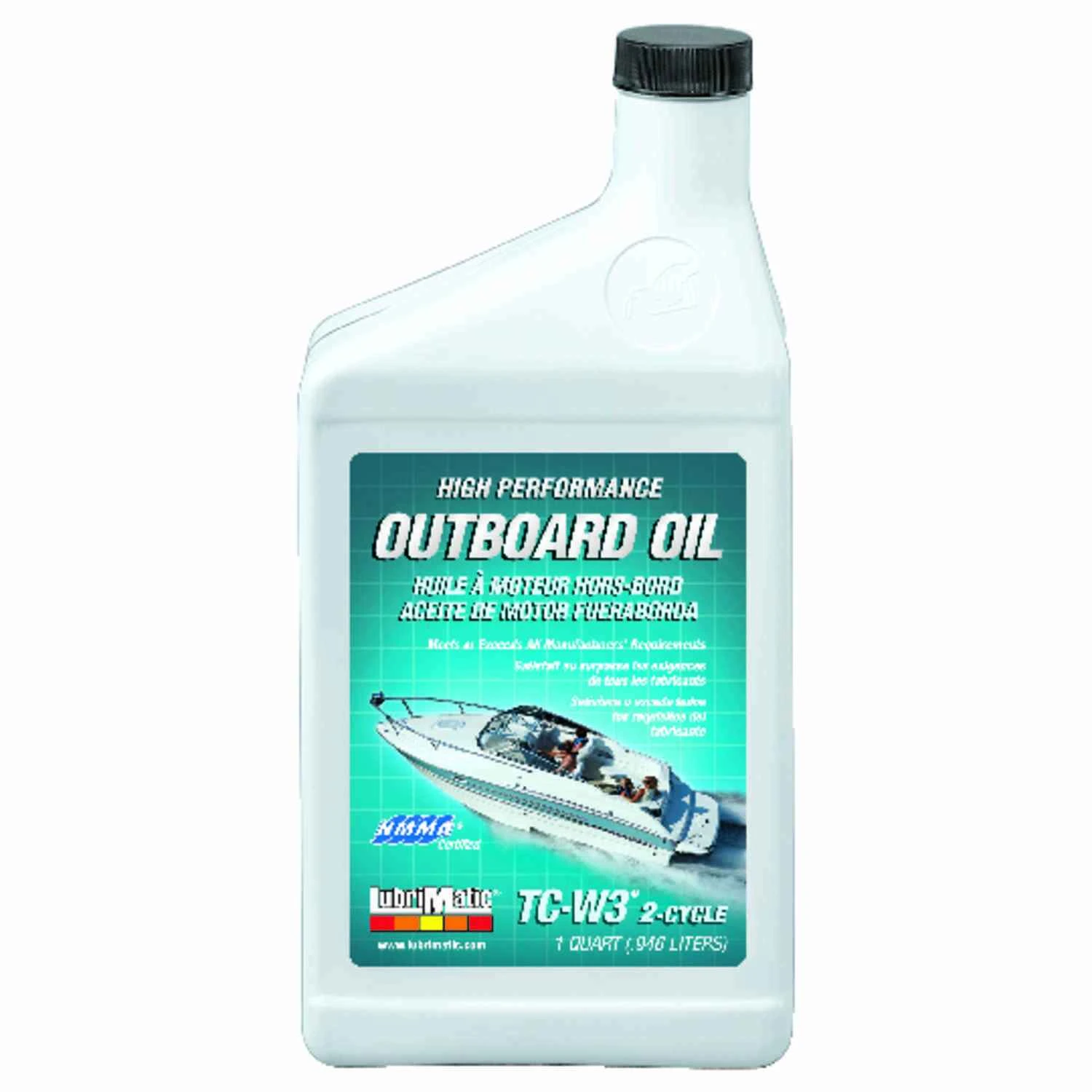 LubriMatic TC-W3 2-Cycle Outboard Motor Oil 1 qt 1 pk