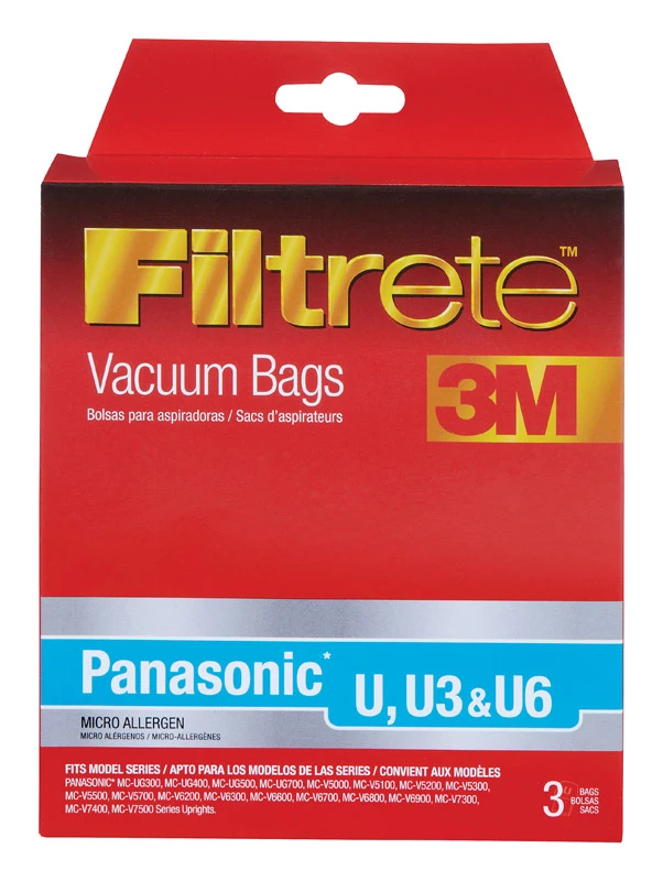 3M Filtrete Vacuum Bag For attaches to vacuum 3 pk
