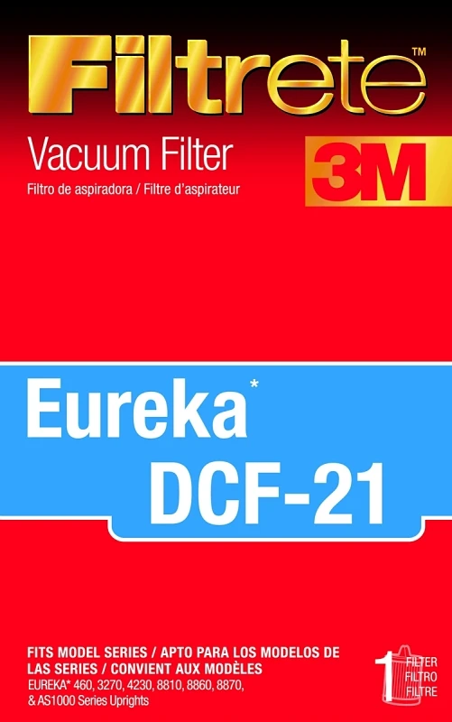 3M Filtrete Vacuum Filter For Eureka Style DCF-21 Allergen 1 pk