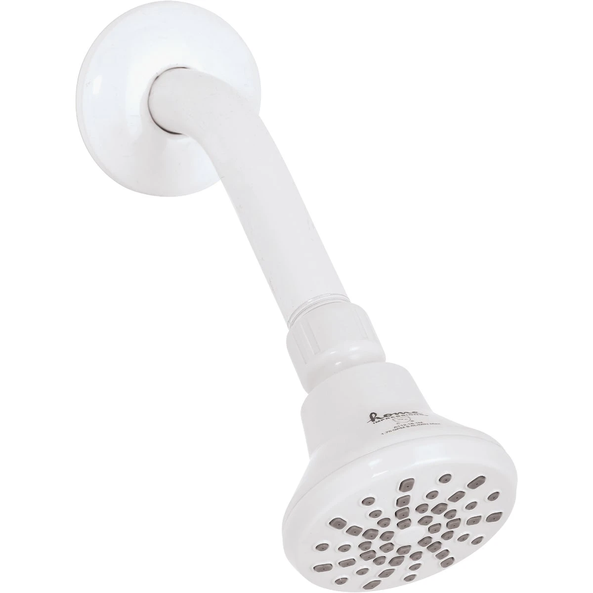 Home Impressions 1-Spray 1.8 GPM Fixed Shower Head, White