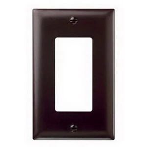 Tp26 On-q Legrand Trademaster 1 Gang Decorator Wall Plate In Brown