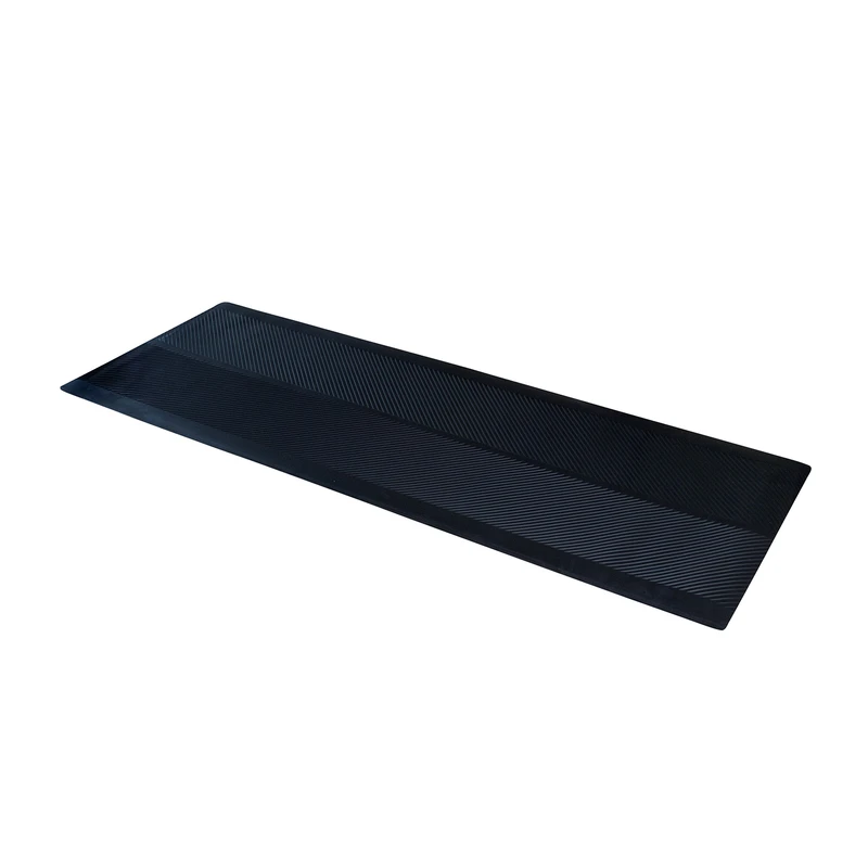Indoor and Outdoor Black Rubber Runner Mat 27 Inches by 6 Feet
