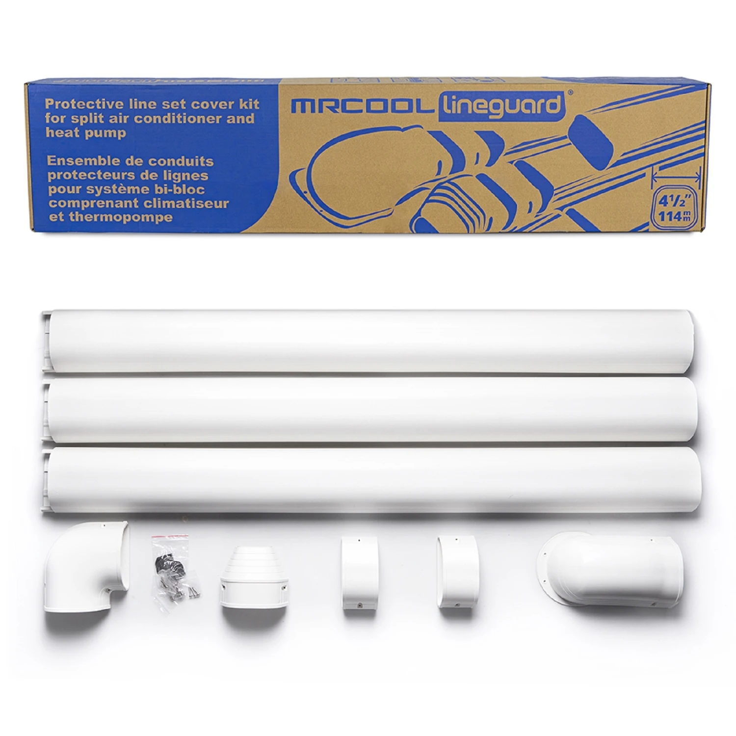 Lineguard Mini Split Install Kit 4-1/2 In. W White - Model Mlg450