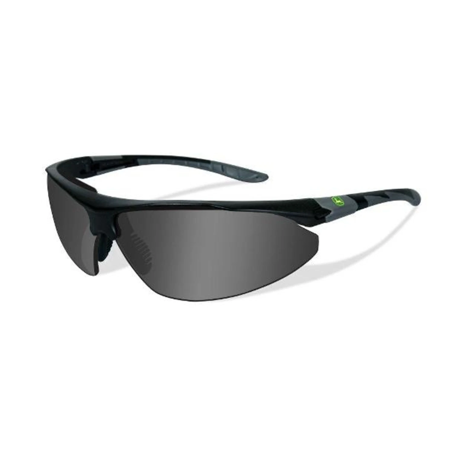 John Deere Wiley X Traction-x Safety Sunglasses With Anti-fog Gray Lens And Black Frame
