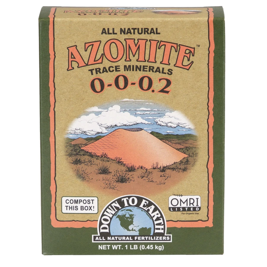 Organic Azomite Powder Fertilizer, 1 Pound, Natural Mineral Blend