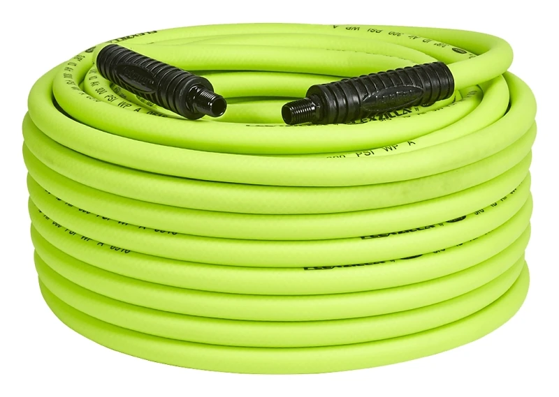 3/8 Inch X 100 Feet Air Hose - Flexible Hybrid Polymer