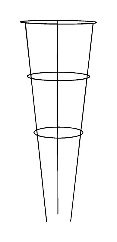 Vivid 42 In. H X 16 In. W Green Steel Tomato Cage - Heavy-duty Support