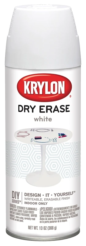 SPRAY PAINT DRY ERASE WH 13OZ