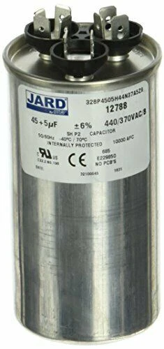 12788 Dual Run Capacitor 45/5 Microfarad 440 Volt Round