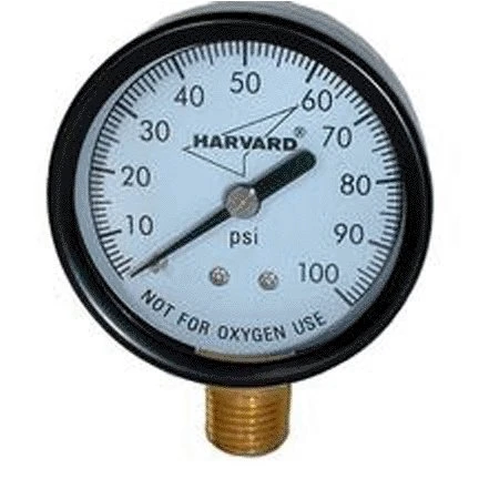 Eipg1002-4lnl Pressure Gauge, 0-100 Psi, 2" Diameter, 1/4" Connection